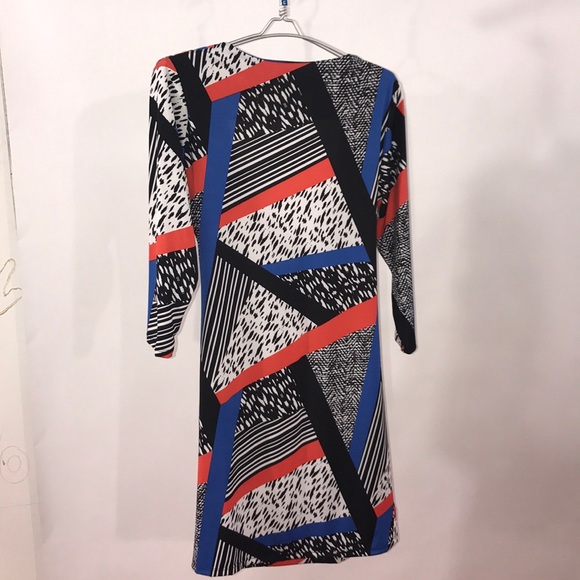 Steven Edwards M Black blue and white dress - Picture 5 of 5